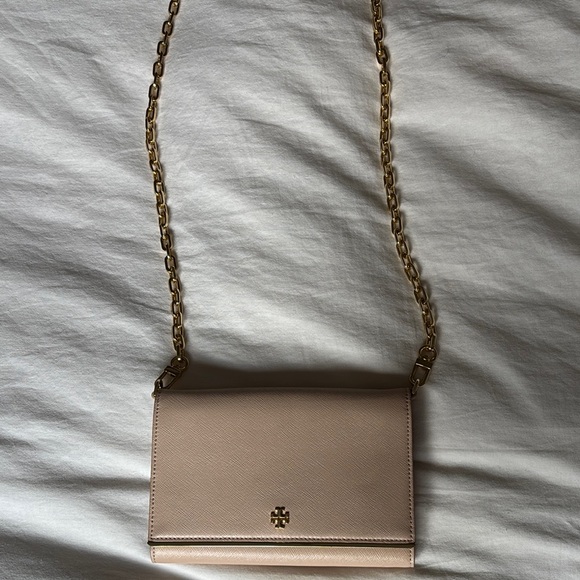 Pink / tan Tory Burch bag - Picture 1 of 2